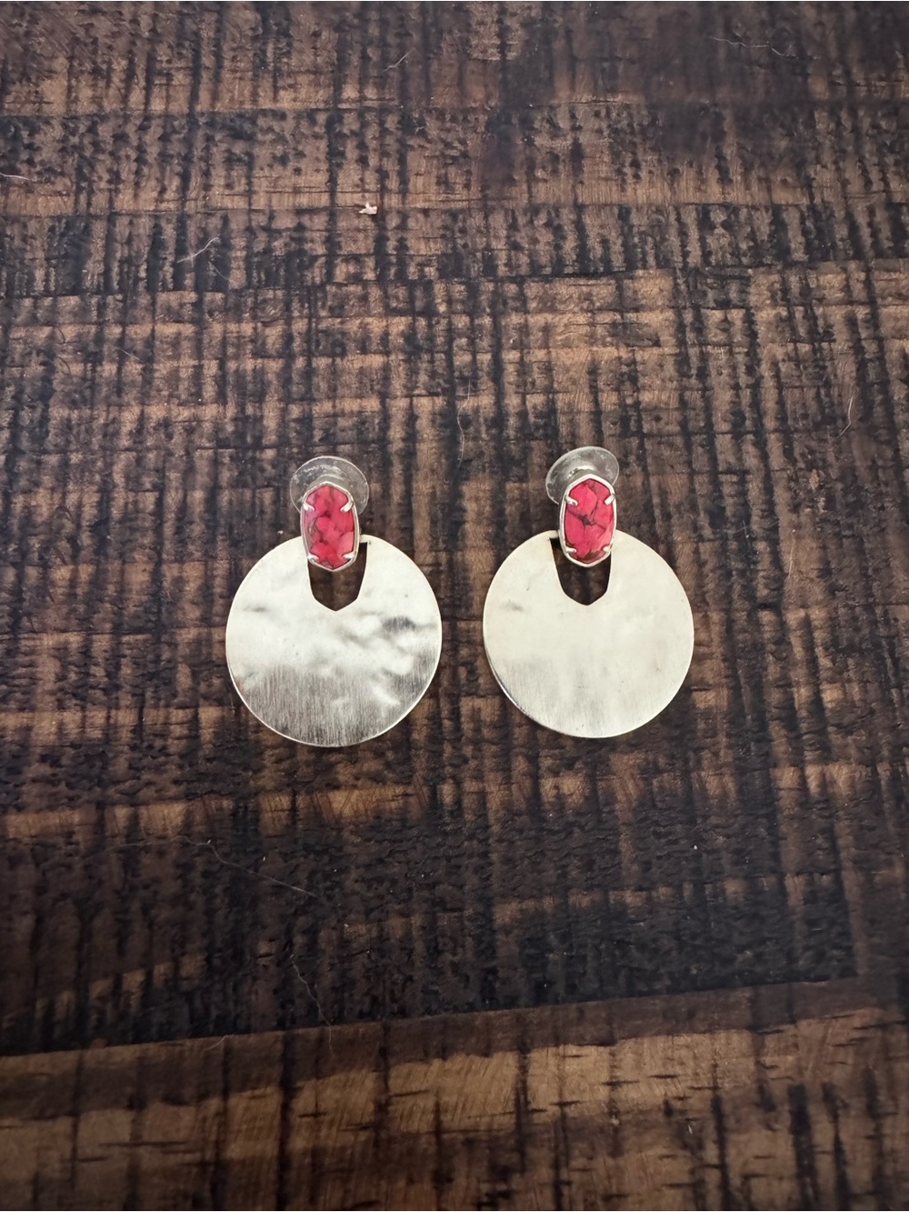 Kendra Scott Didi Red Stone Earrings